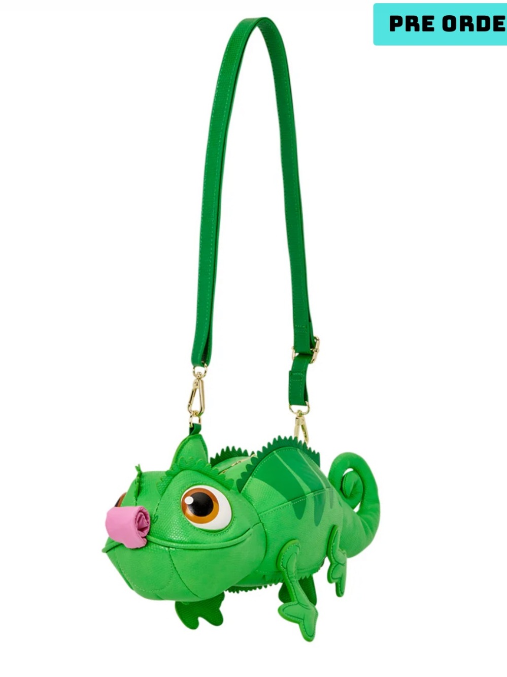 LOUNGEFLY DISNEY TANGLED PASCAL FIGURAL CROSSBODY BAG - Picture 3 of 7
